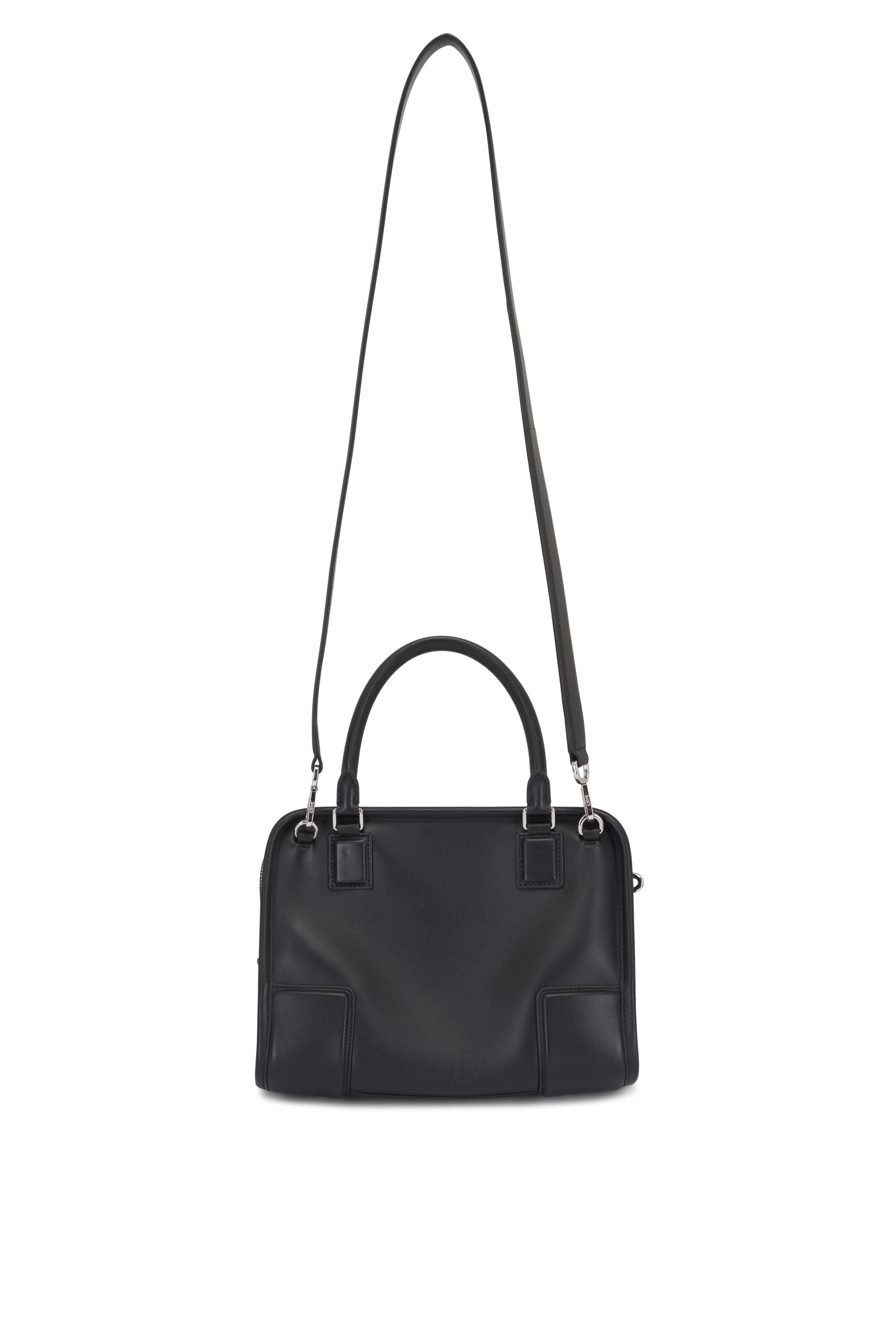 Loewe - Small Amazona 180 Black Leather Top Handle Bag