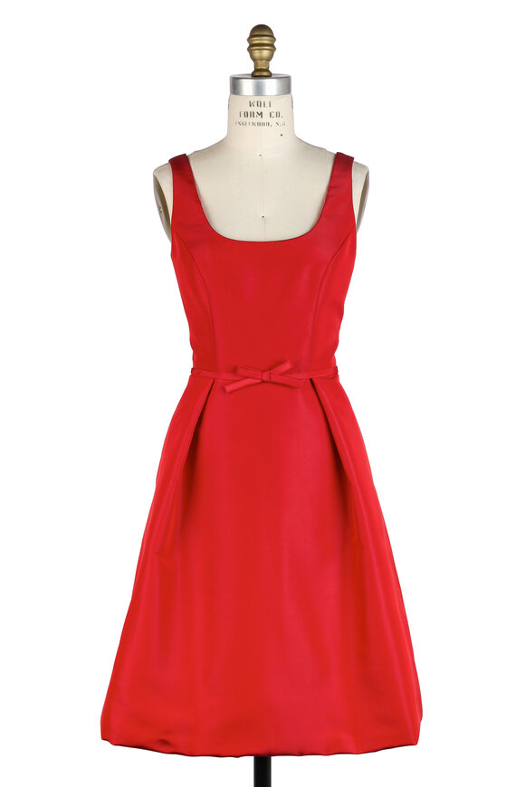 Donald Deal - Red Silk Front Bow Dress 