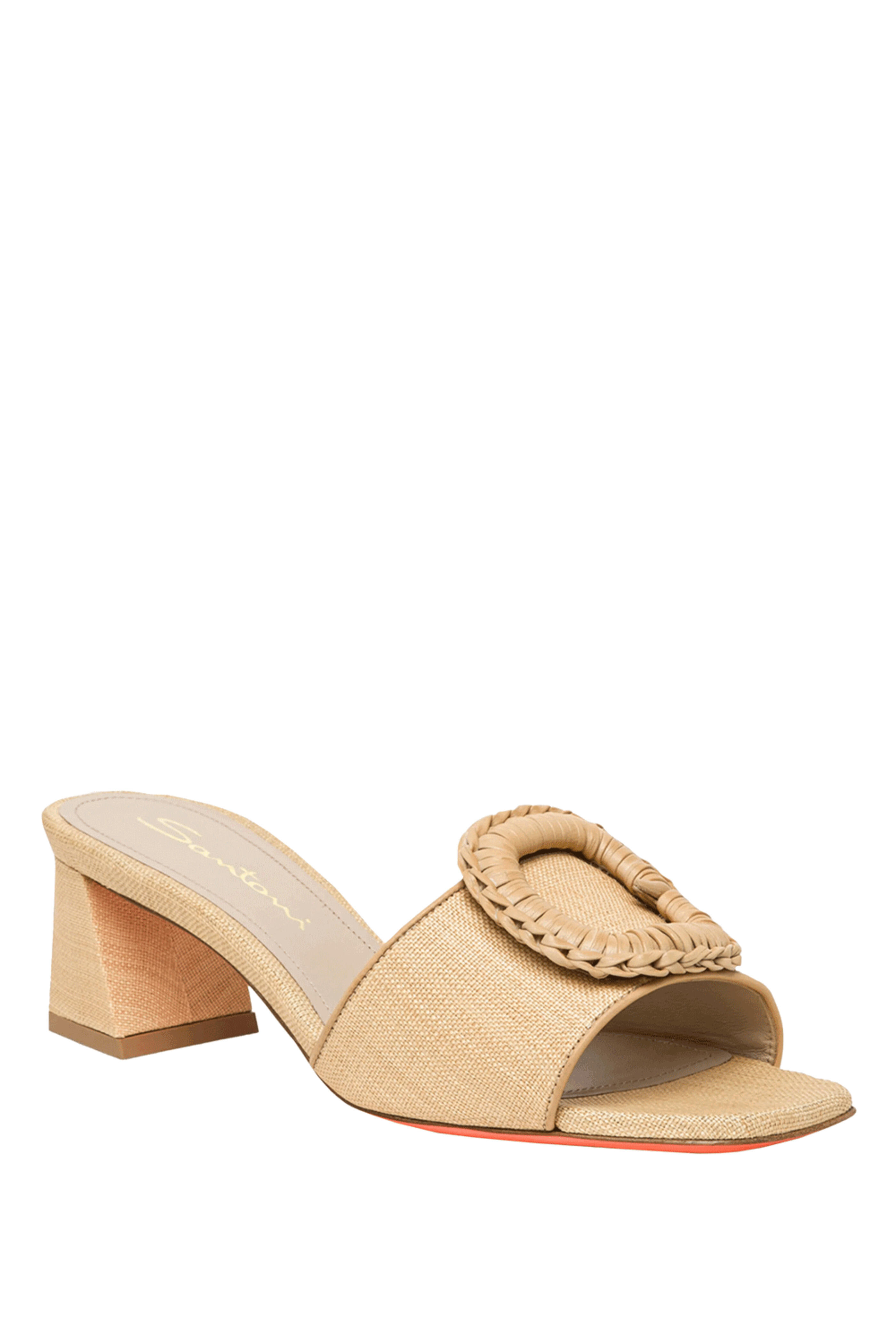 サンダル・ミュール Santoni Shell T-Bar Flat Leather Sandals Santoni Shell T-bar Flat Leather Sandals | Brown | FARFETCH OM