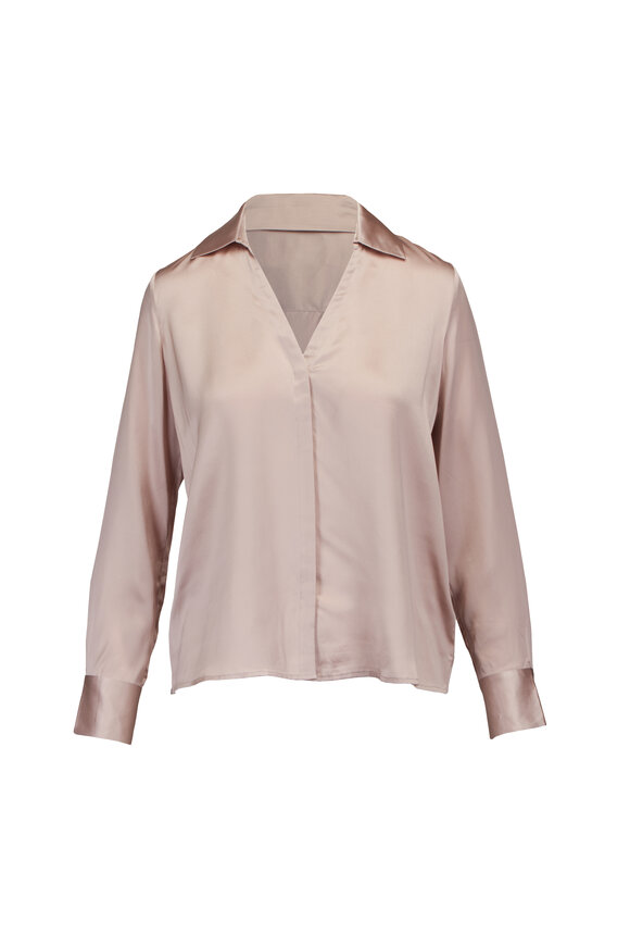 Brochu Walker Eden Pale Pink Silk Blouse - view 1