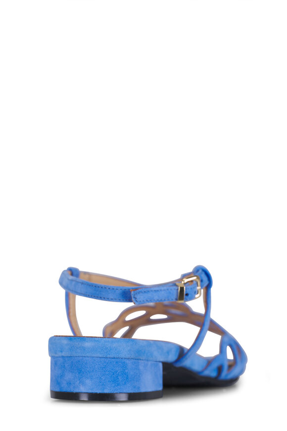Ron White Brooke Light Blue Suede Sandal - view 3