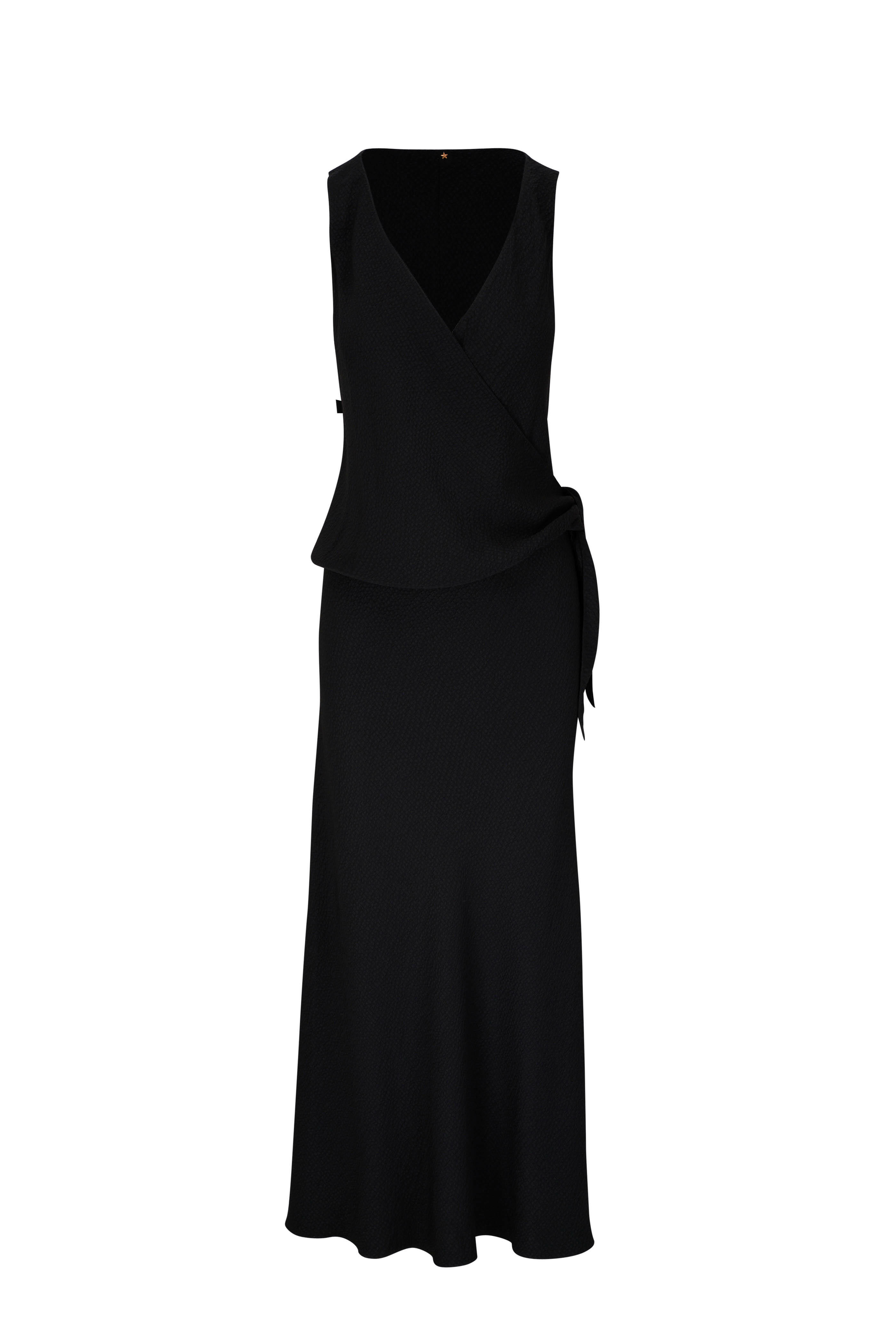 Peter Cohen - Sketch Black Hammered Silk Dress | Mitchell Stores