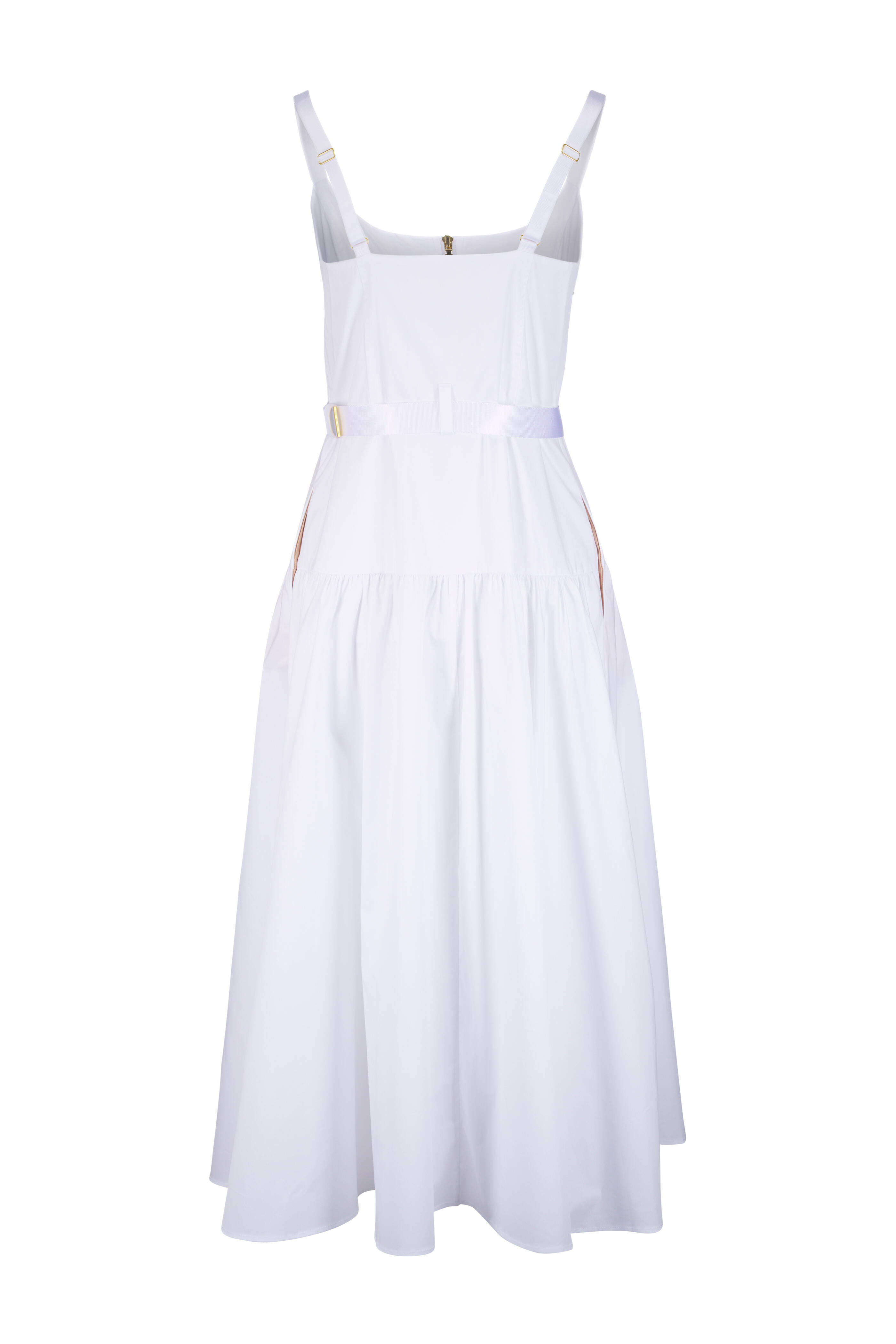 L'Agence - Rima White Midi Dress - view 3