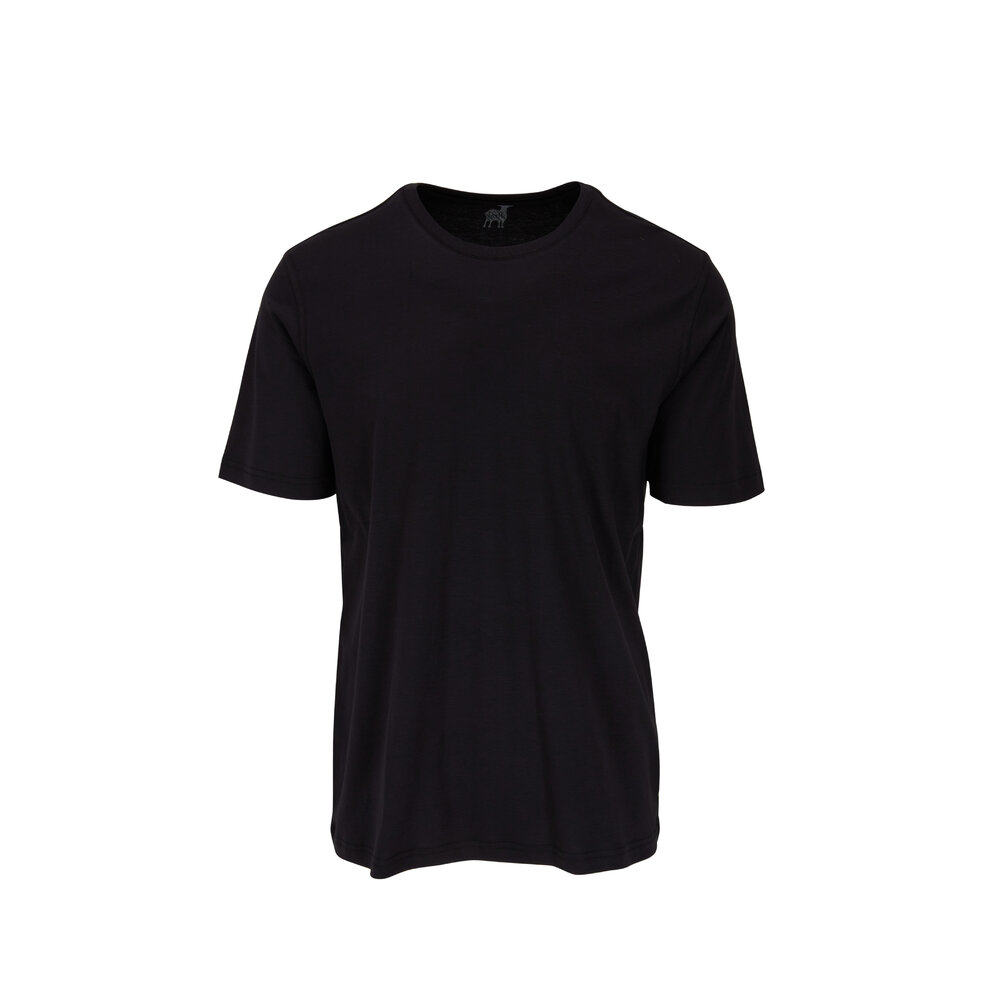 Raffi - The Lafayette Black Aqua Cotton T-Shirt