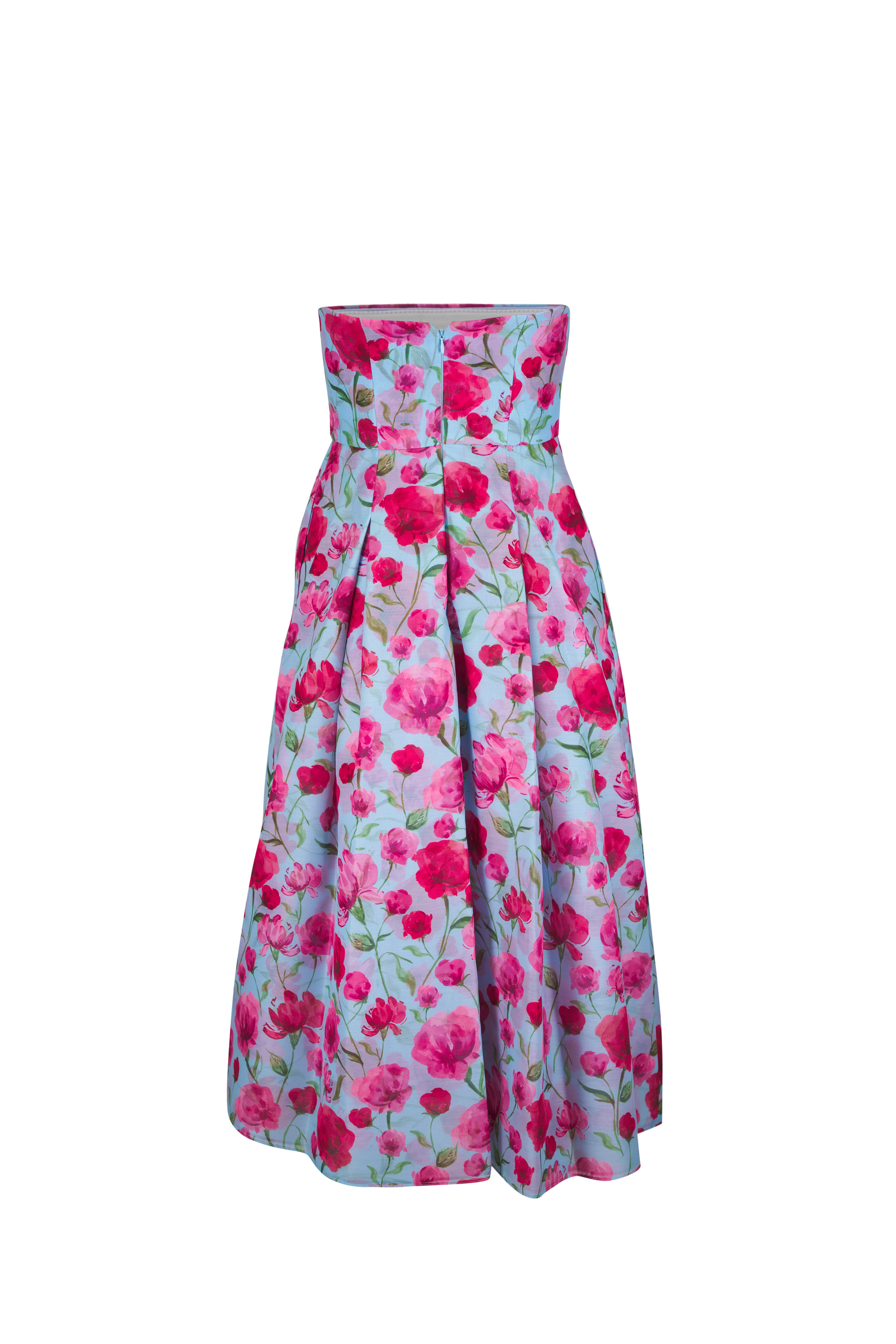 Sachin Babi - Shay Sky Poppies Strapless Dress - view 4