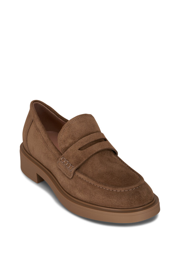 Gianvito Rossi - Harris Camel Suede Loafer, 20mm 
