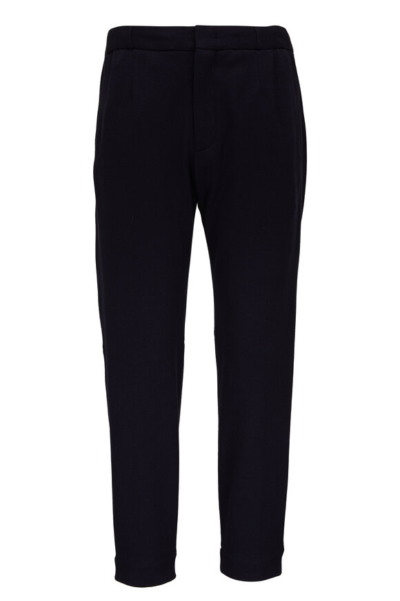 Zegna - Navy Cotton & Silk Joggers 