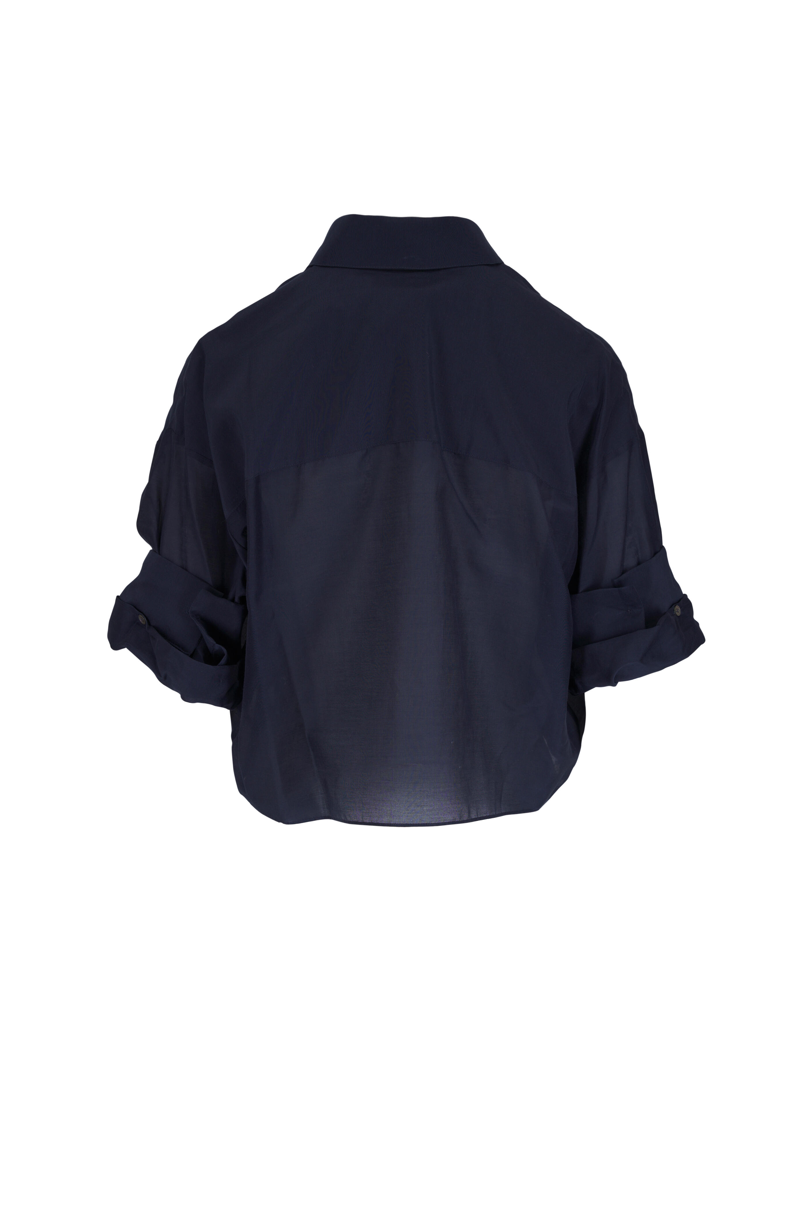 TWP - Next Ex Ruffle Midnight Crop Blouse - view 2