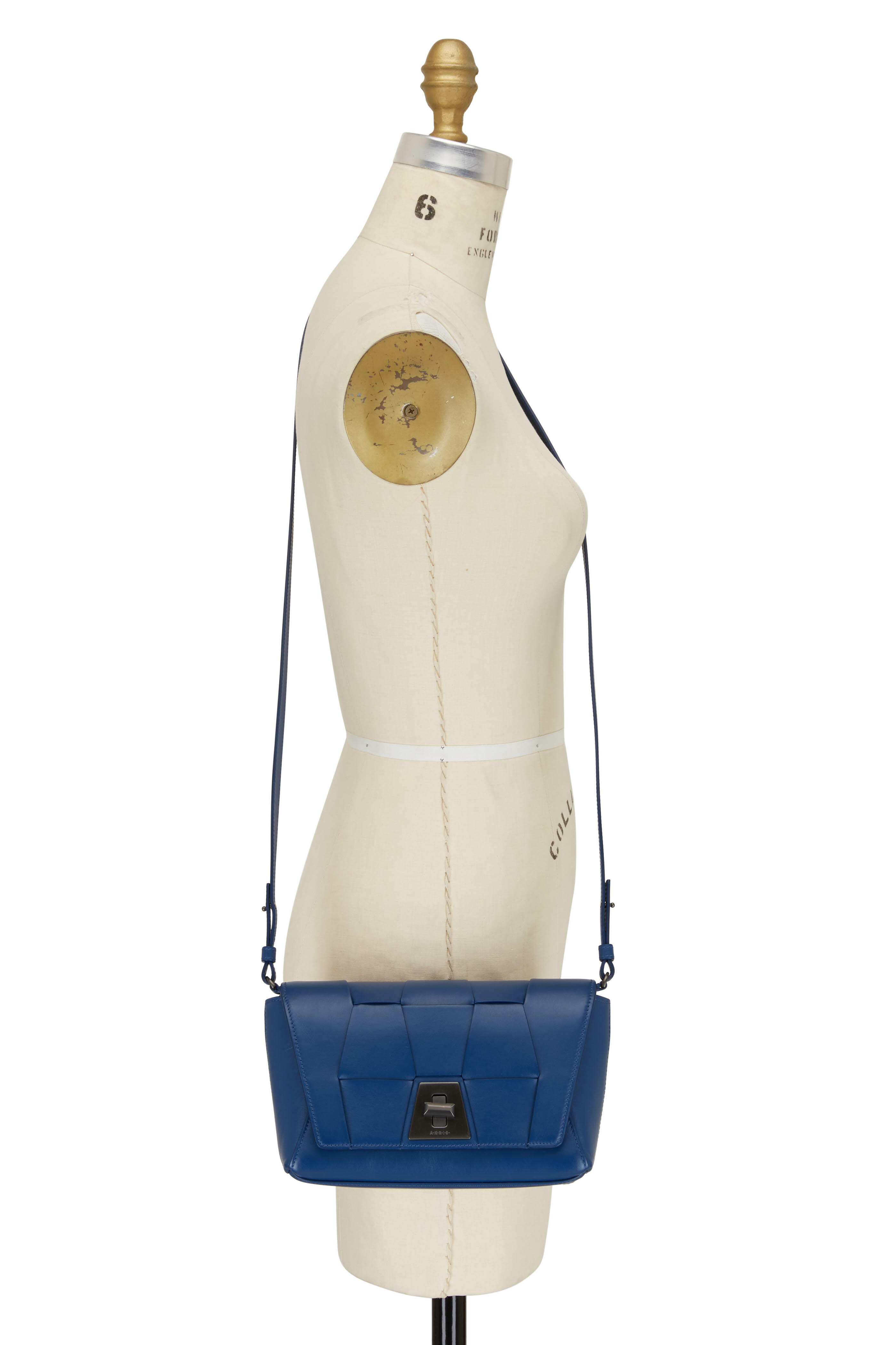 Akris - Anouk Pacific Braided Leather Small Trapeze Bag