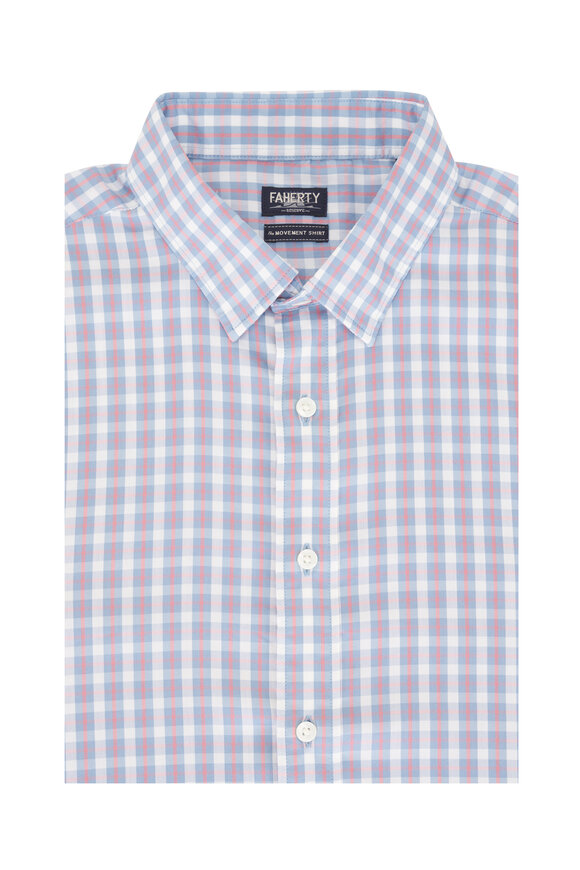 Faherty Brand Movement™ Red & Blue Plaid Shirt