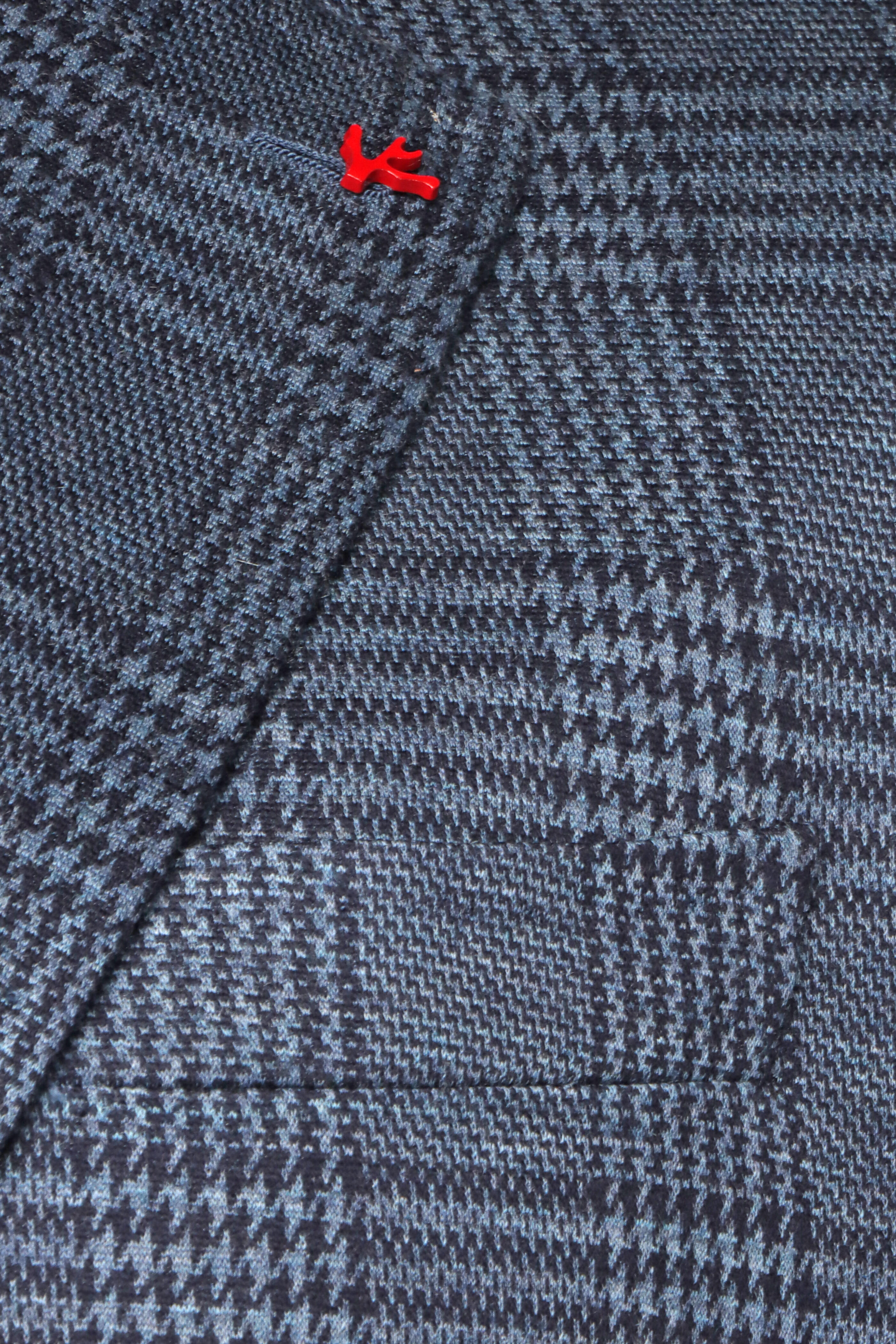 Isaia - Blue Plaid Houndstooth Sportcoat