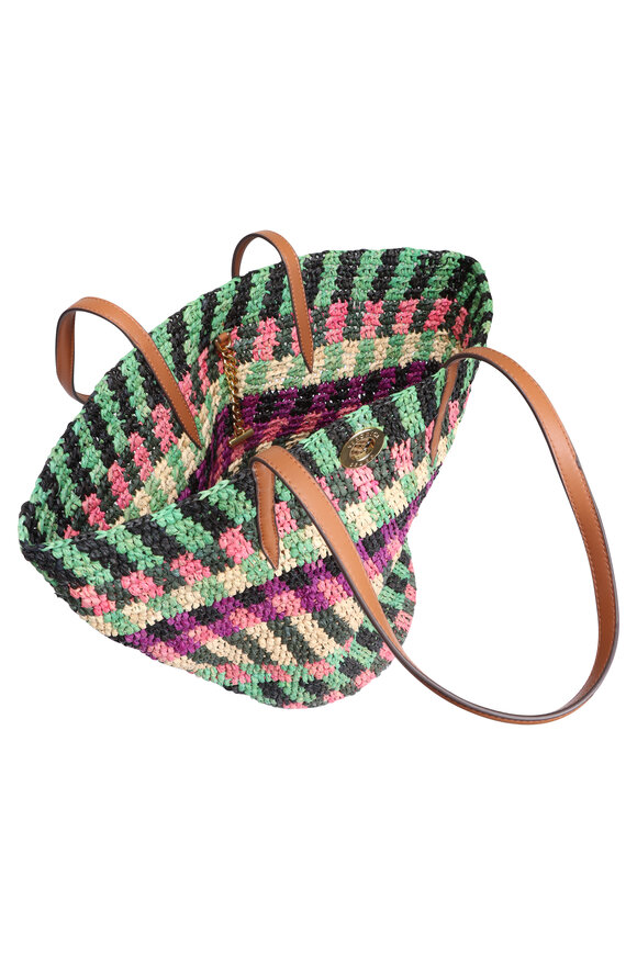 Veronica Beard Berry Raffia Anchor Basket Tote - view 4