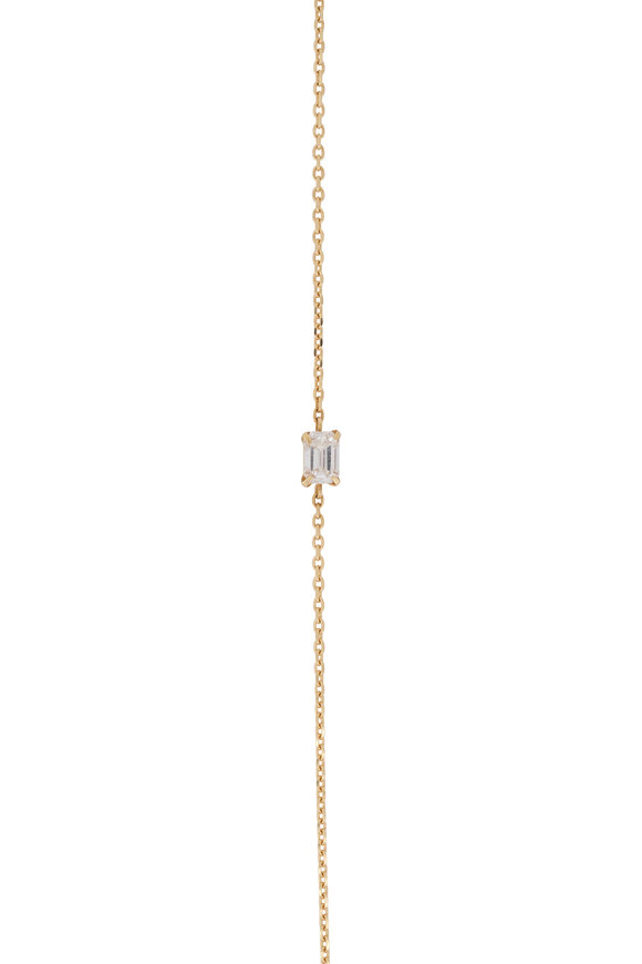 Kai Linz 14k Yellow Gold Baguette Diamond Chain Bracelet - view 2