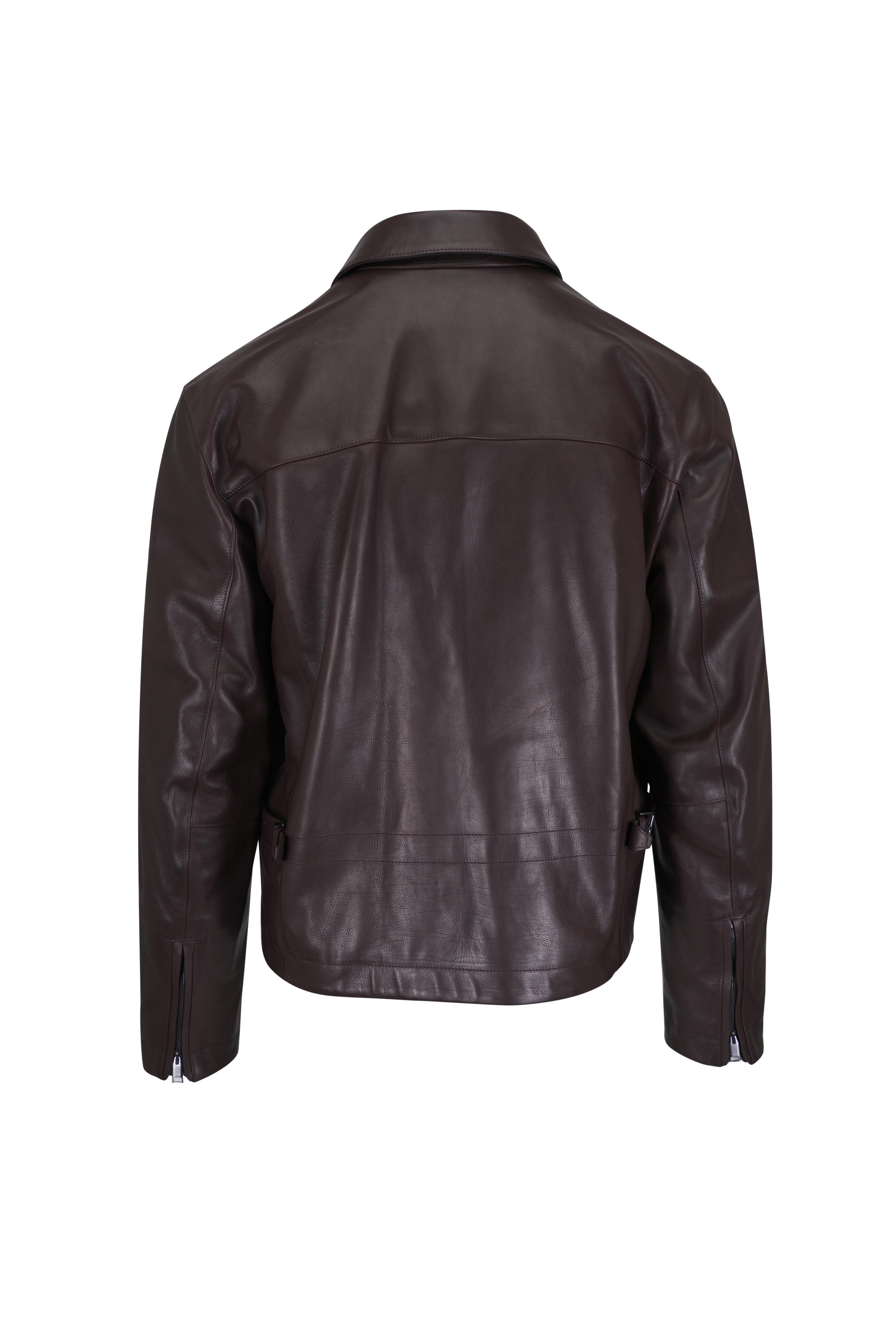 Brioni - Dark Brown Leather Jacket
