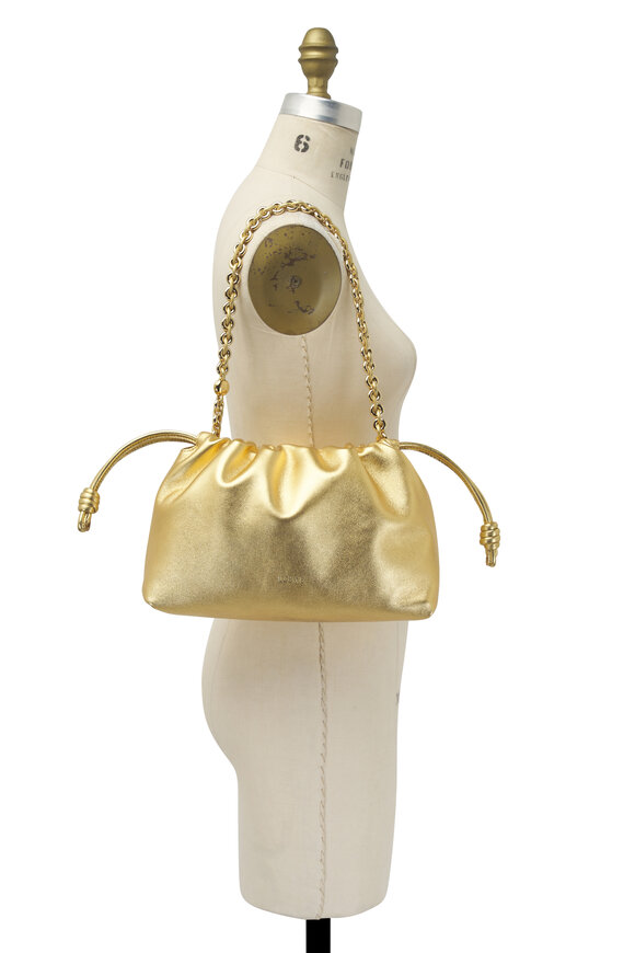 Loewe - Medium Flamenco Metallic Gold Leather Bag