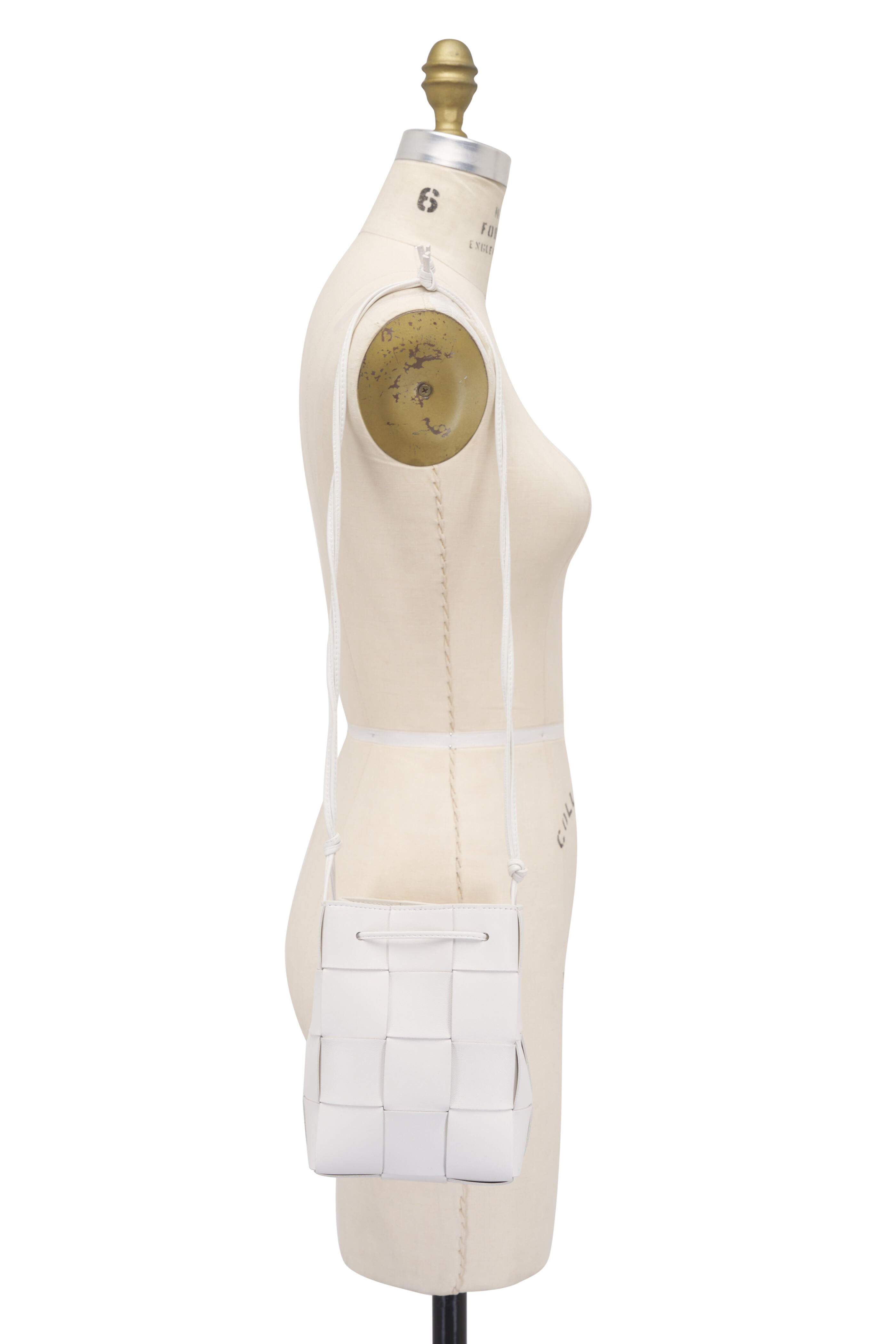 【関税送料込】BOTTEGA VENETA Castello small bucket bag White Bottega Veneta - Small Cassette White Bucket Bag
