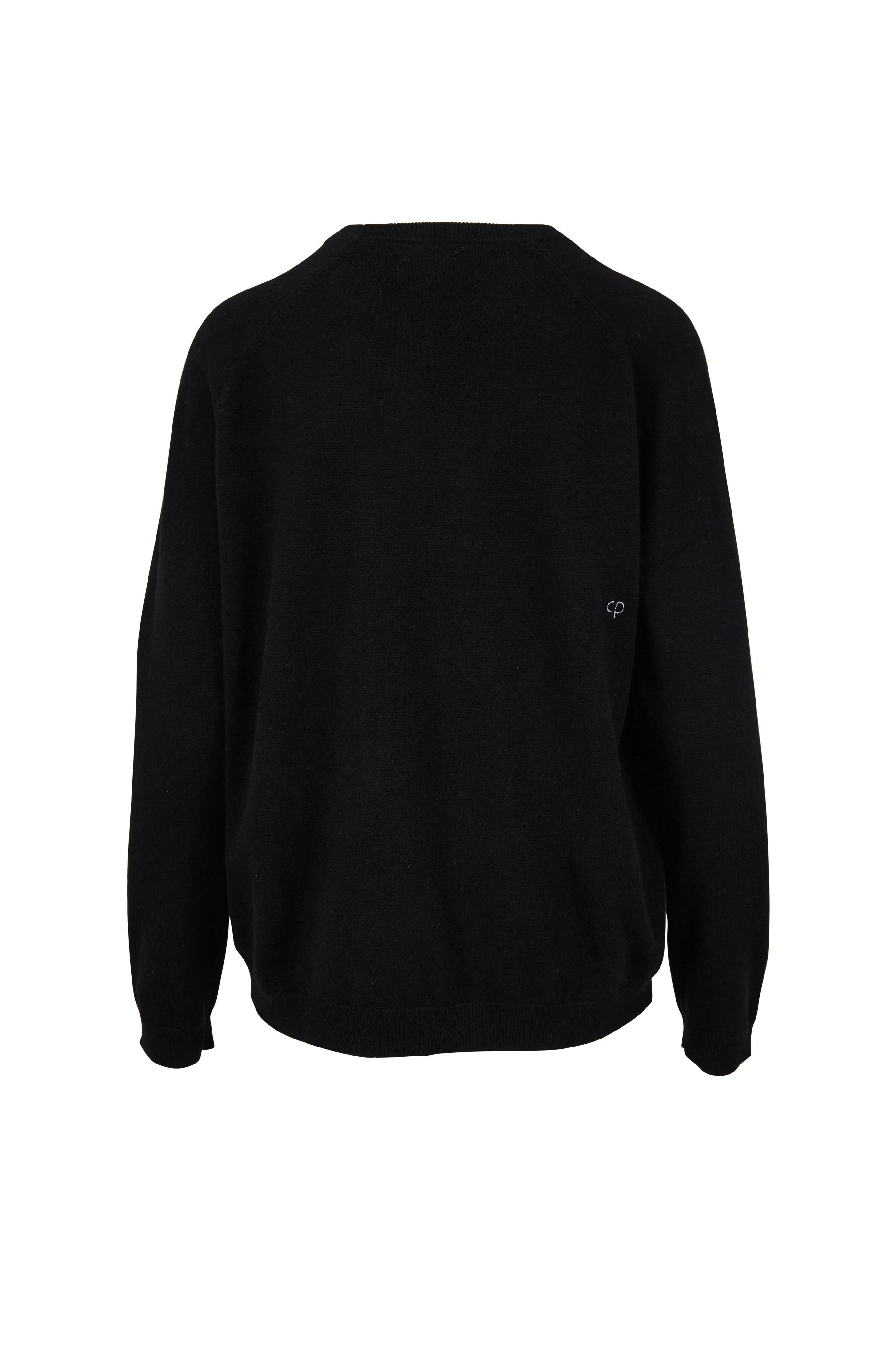 Chinti & Parker - Black & White Cashmere Star Sweater