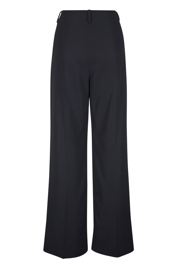 Khaite Grenare Black Textured Wool Pant - view 2