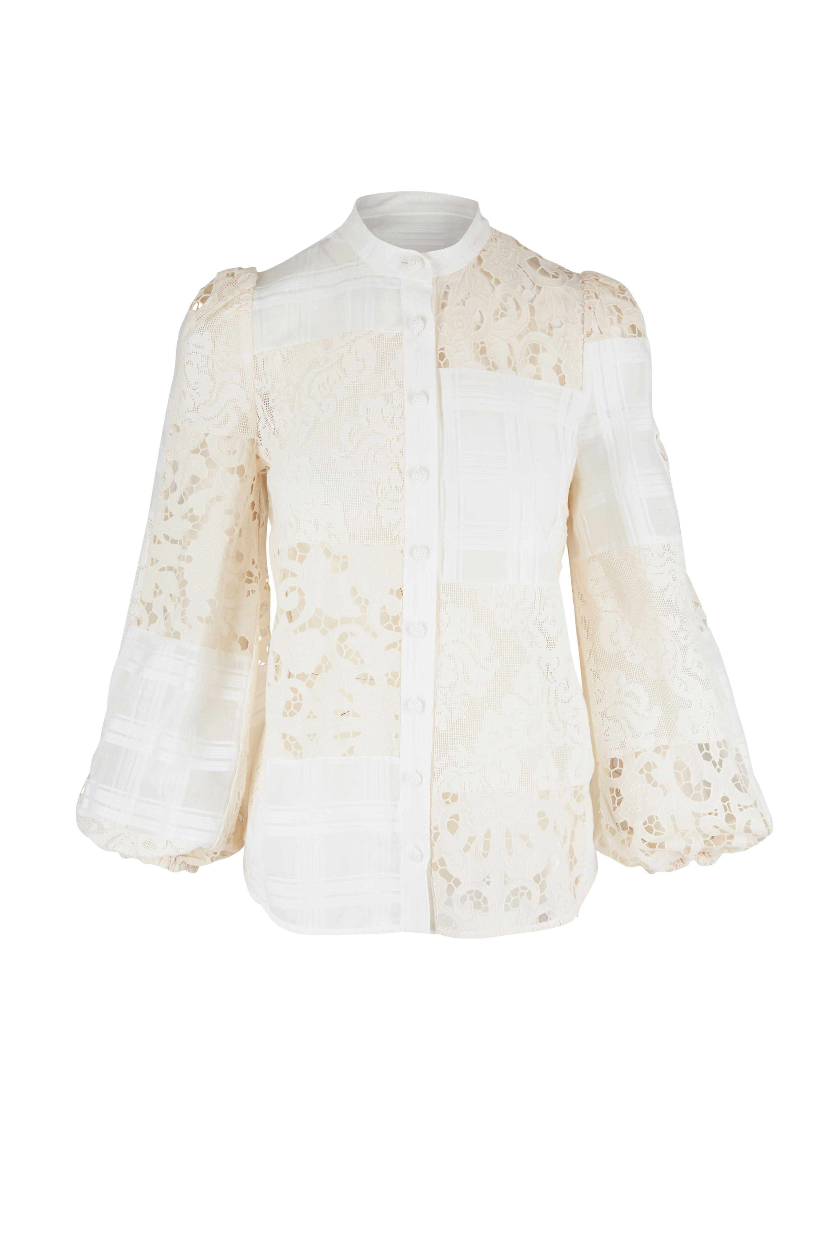 Zimmermann - Andie Patchwork Lace Blouse | Mitchell Stores