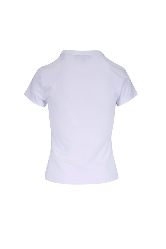 Veronica Beard Devin White V-Neck T-Shirt - view 2