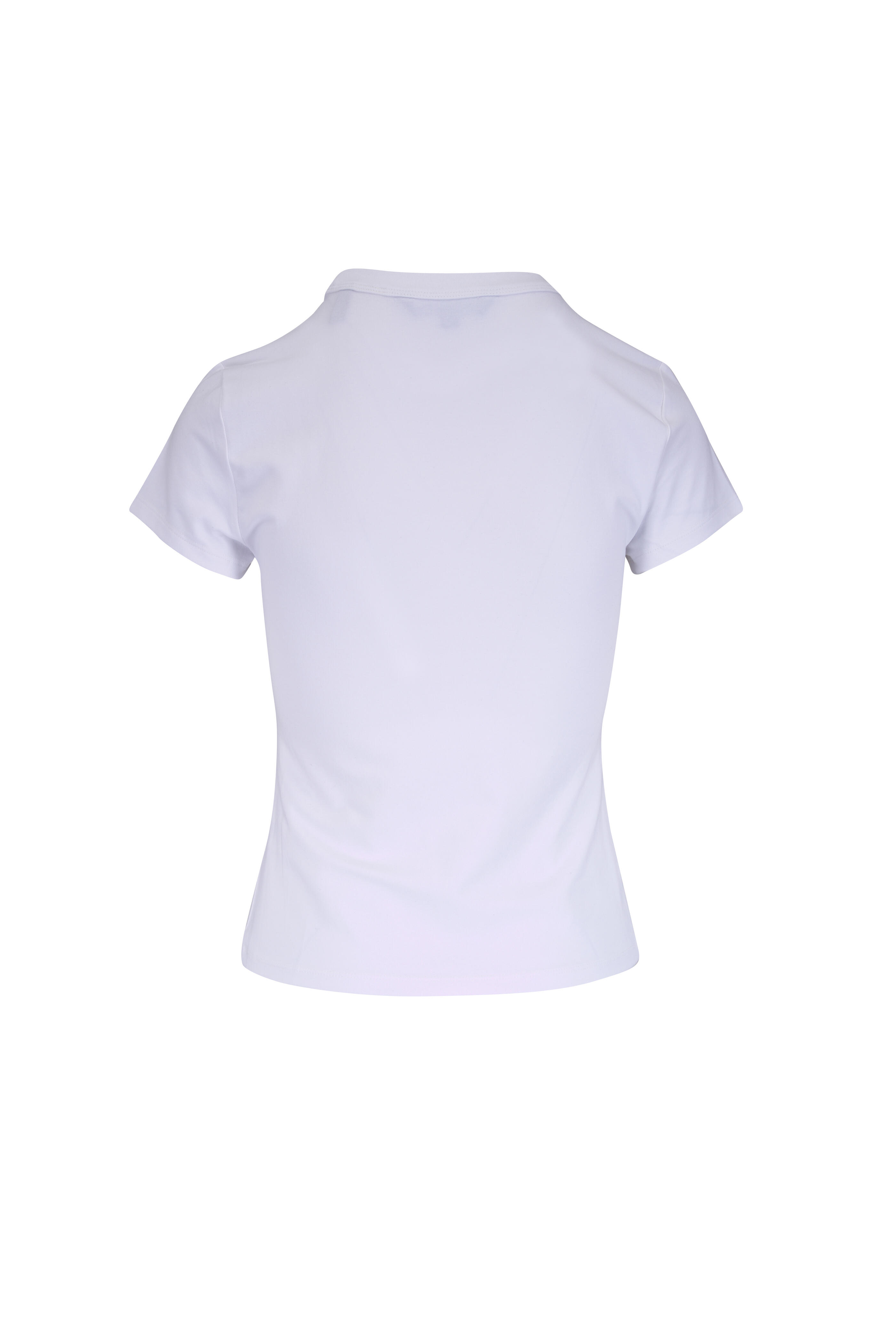 Veronica Beard - Devin White V-Neck T-Shirt - view 2