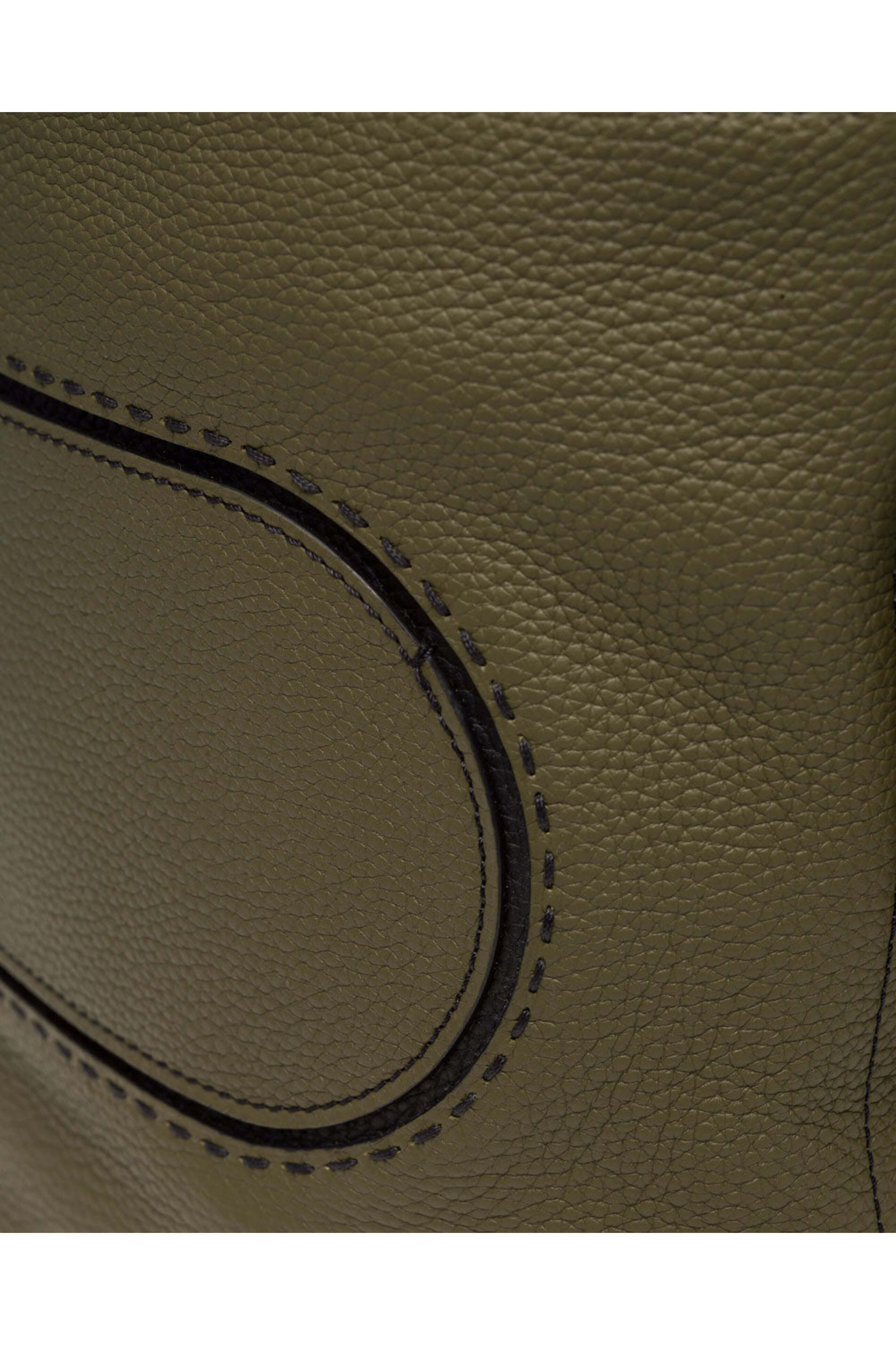 Delvaux - Pin Daily Surpique in Kaki Noir