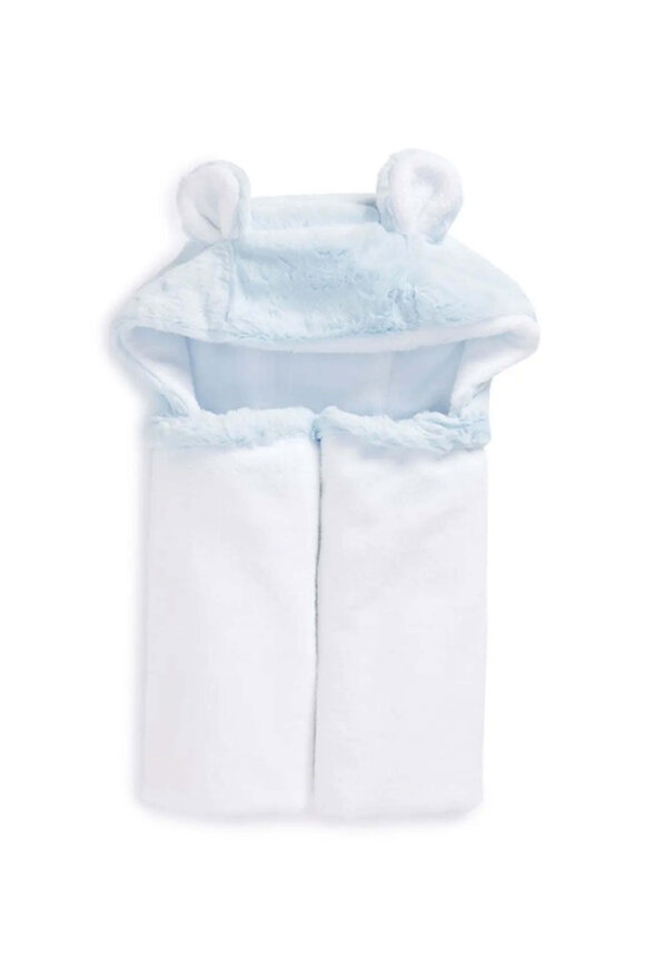 Little Giraffe Luxe Hooded Blue Towel