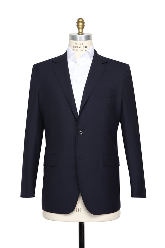 シーアイランドコットンCesare Attolini スミズーラネイビー シーアイランドコットンCesare Attolini スミズーラネイビー Cesare