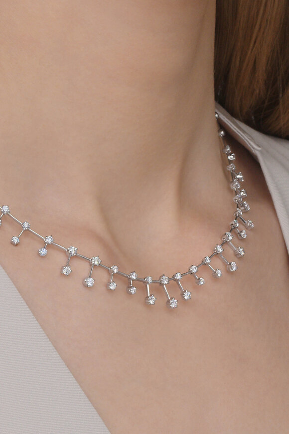 Kwiat 18k White Gold Diamond Starry Night Necklace
