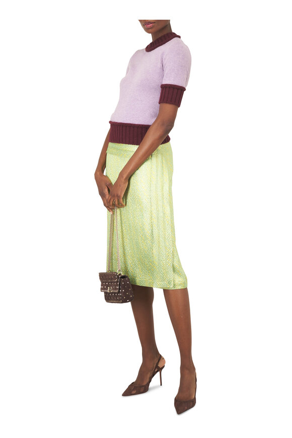 Marni Dahlia & Purple Mock Neck Sweater - view 2