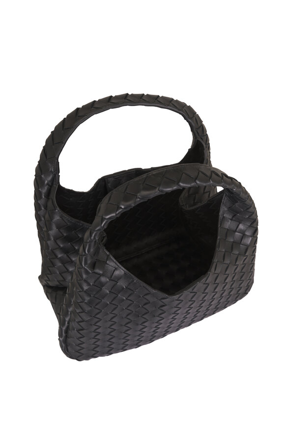 Bottega Veneta Campana Black Intrecciato Leather Top Handle Bag - view 6