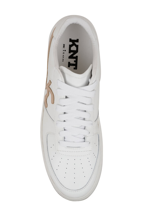 KNT - KNT White & Tan Leather Sneaker