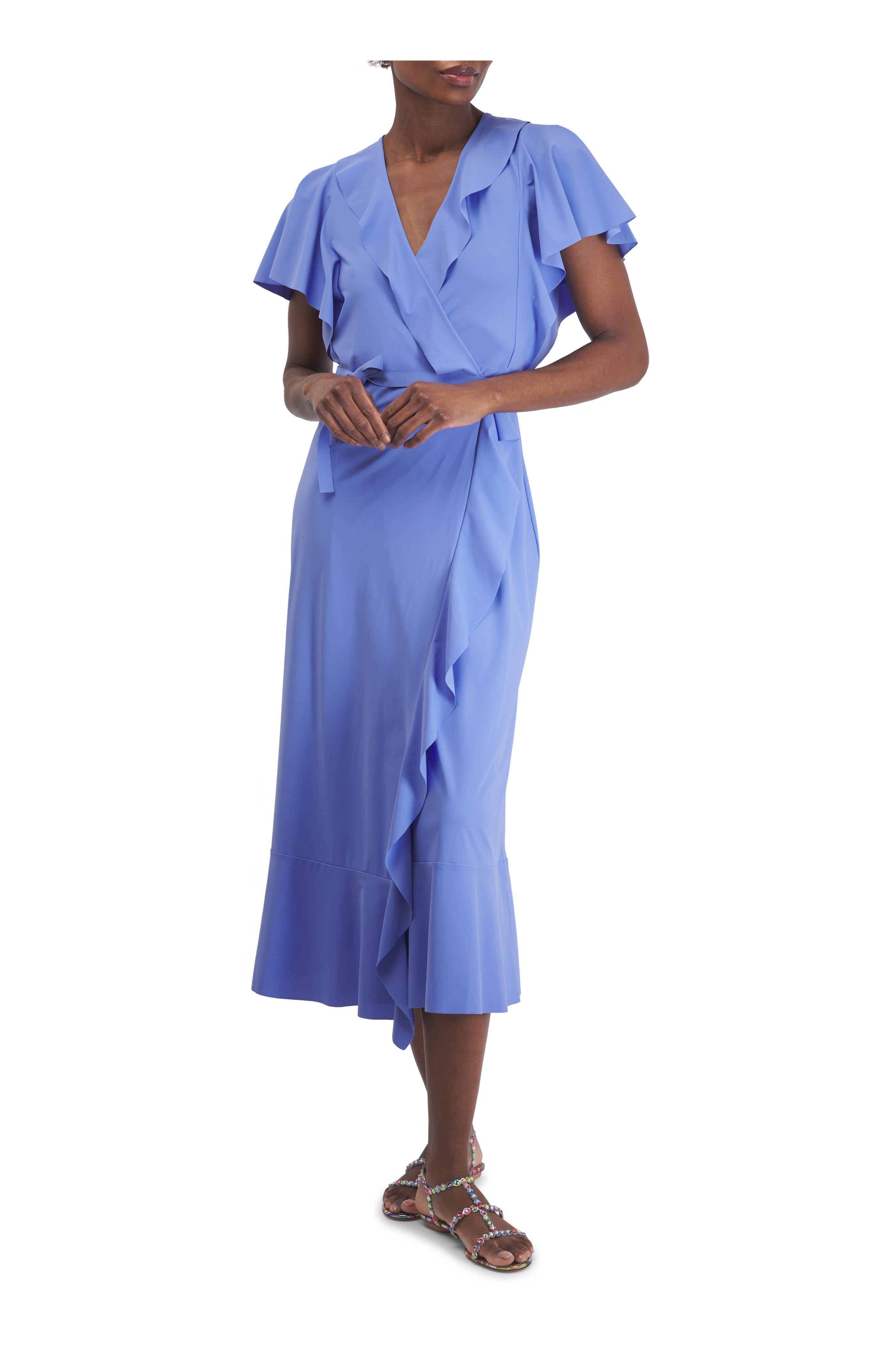 Dorothee Schumacher - Daily Beach Cornflower Wrap Dress