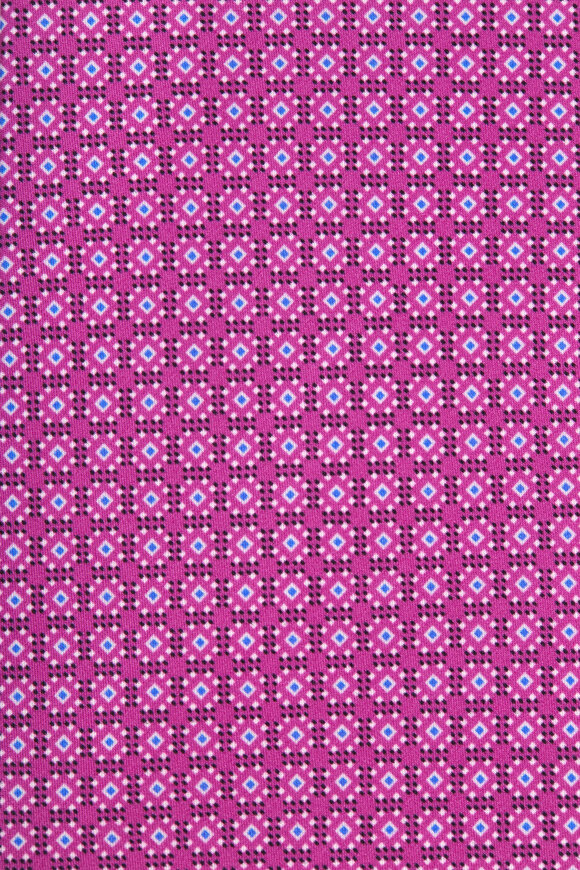 Dolce Punta - Pink Geometric Silk Necktie