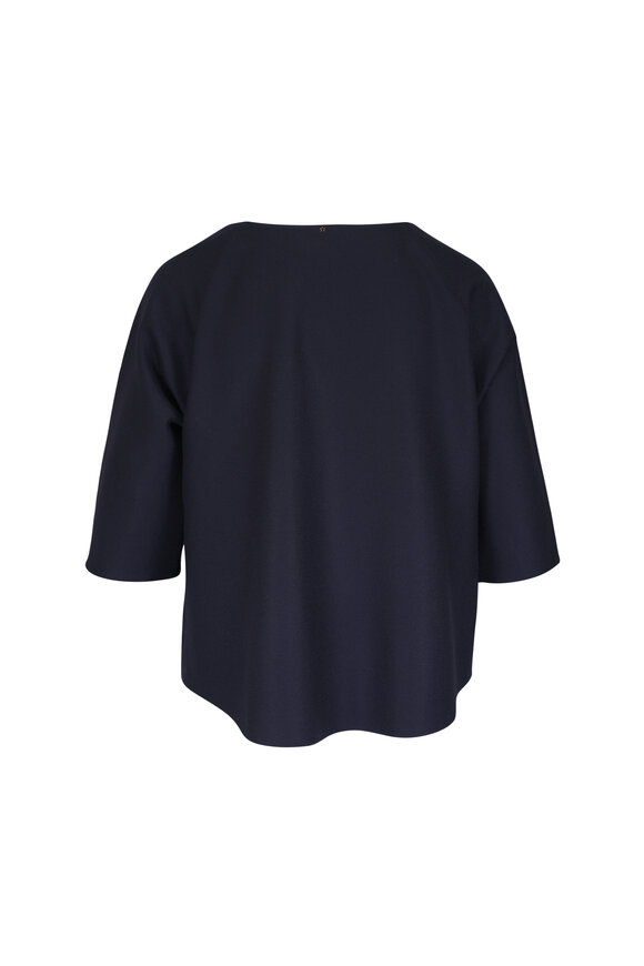 Peter Cohen Return Midnight Blue Virgin Wool T-Shirt - view 3