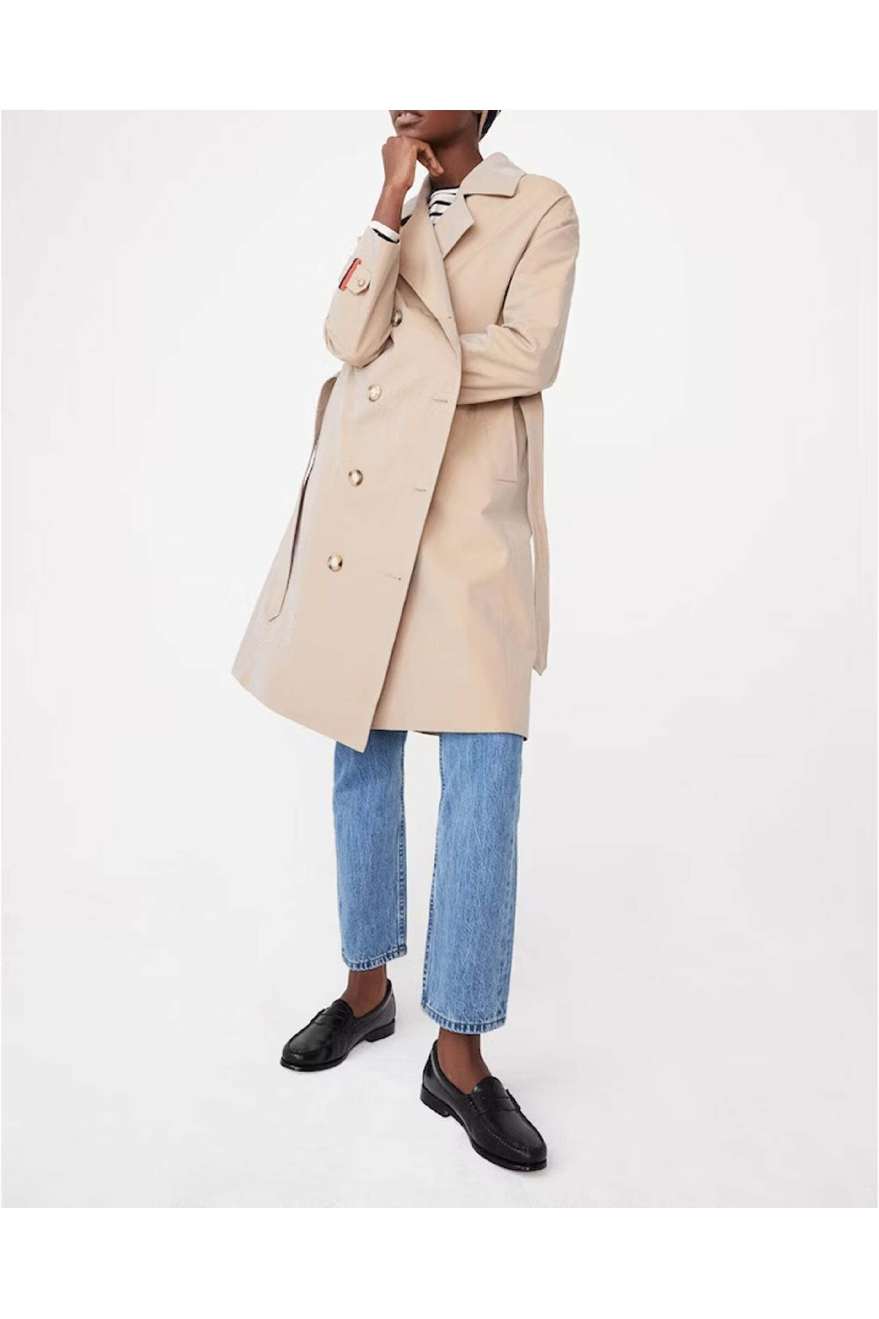 Kule - The Rox Trench Coat in Khaki