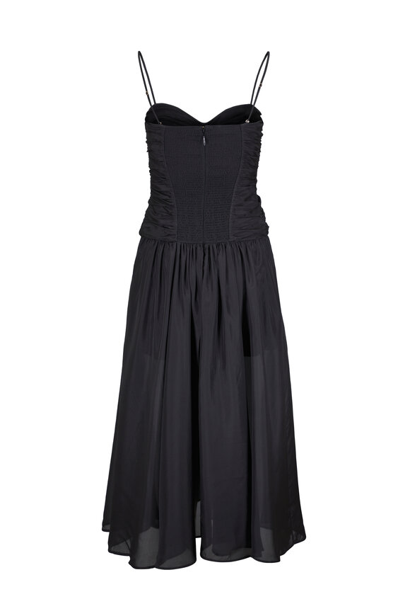 Zimmermann Aster Black Scarf Midi Dress - view 3