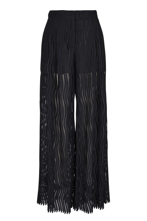 Akris Cassie Black Tech Wave Pant