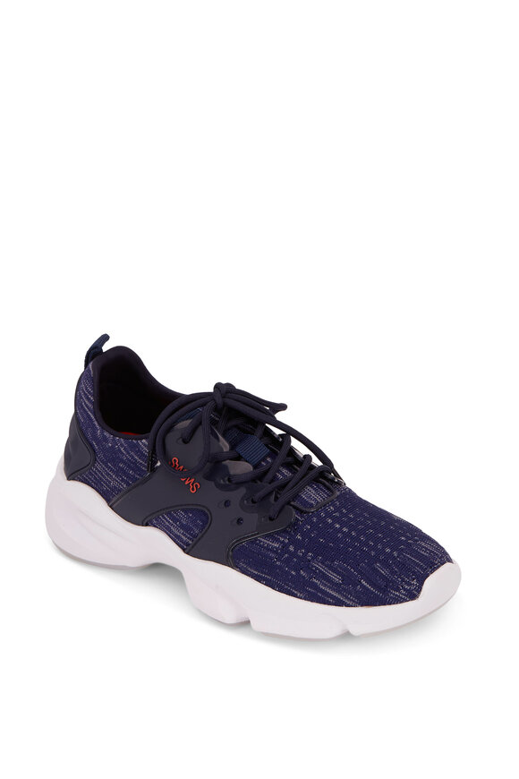 Swims - Cage Blue & White Exaggerated Sole Trainer