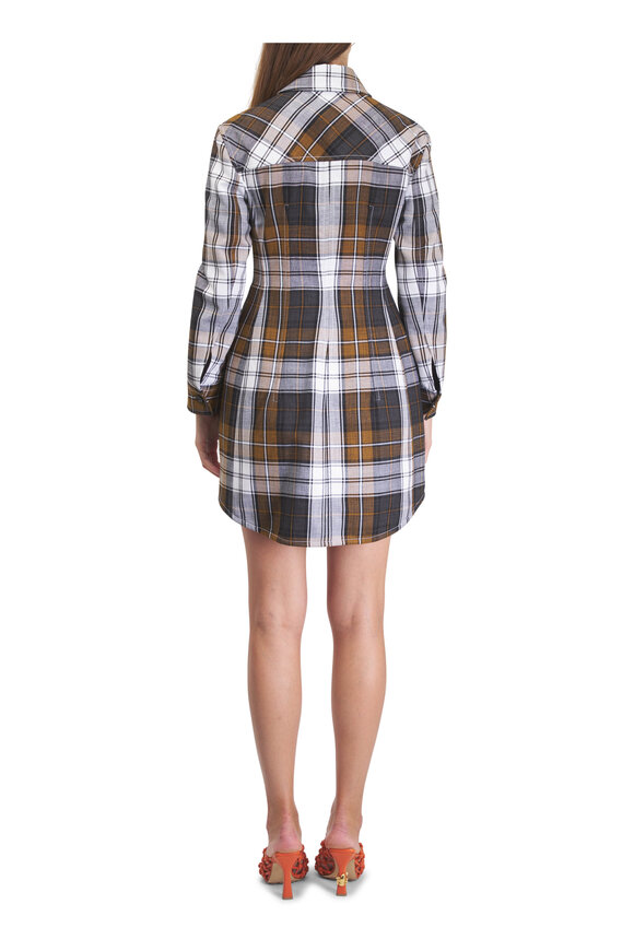 Bottega Veneta Multicolor Plaid Structured Coat - view 3