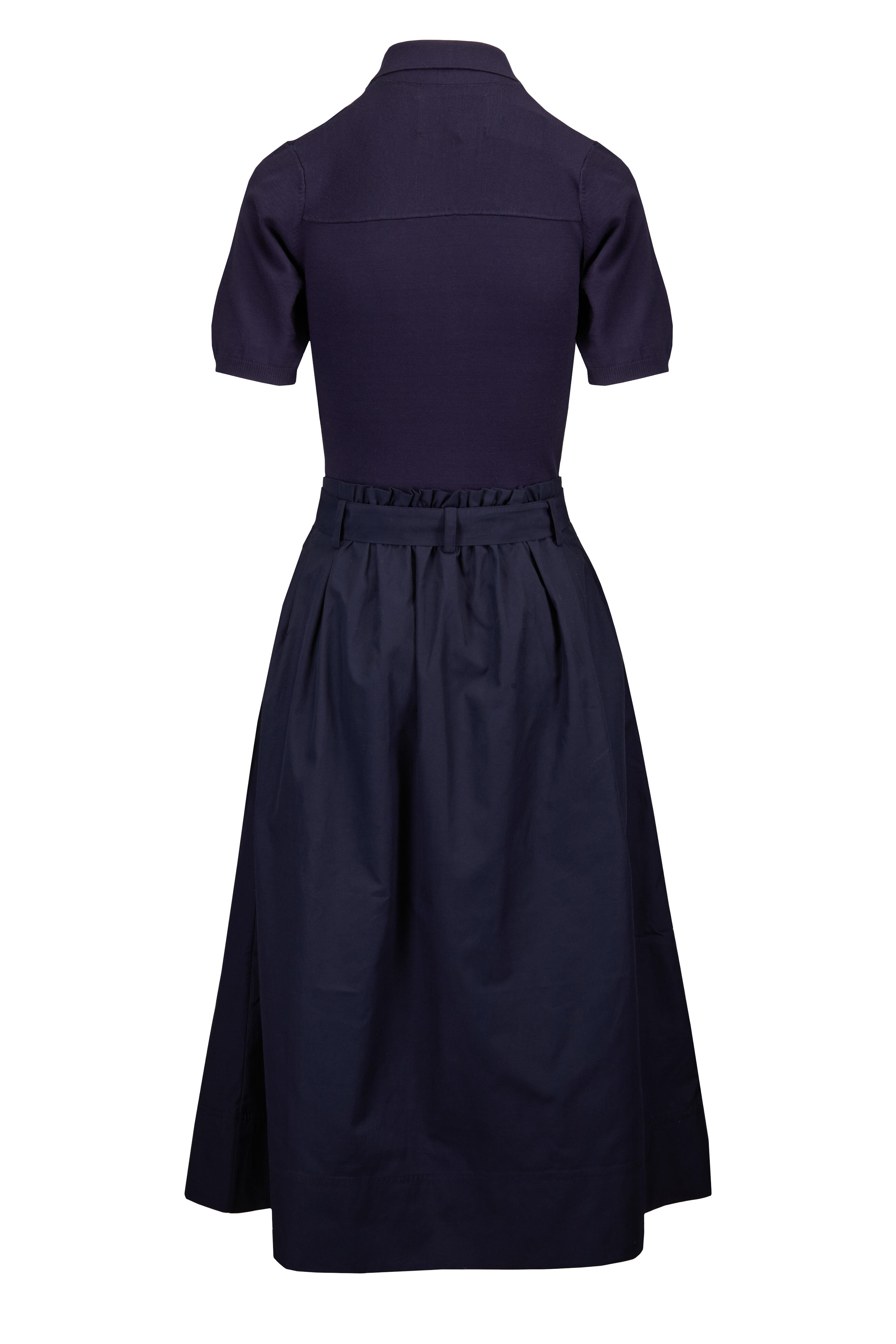 Brochu Walker - Isola Navy Blue Tie Midi Dress - view 2