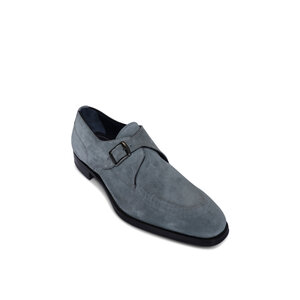 Scarpe di Bianco - Parma Suede Single Mink Strap Loafer in