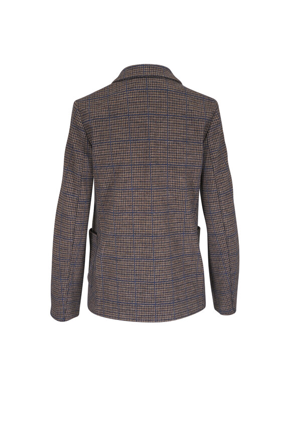 Harris Wharf - Gray & Taupe Tweed Wool Blazer