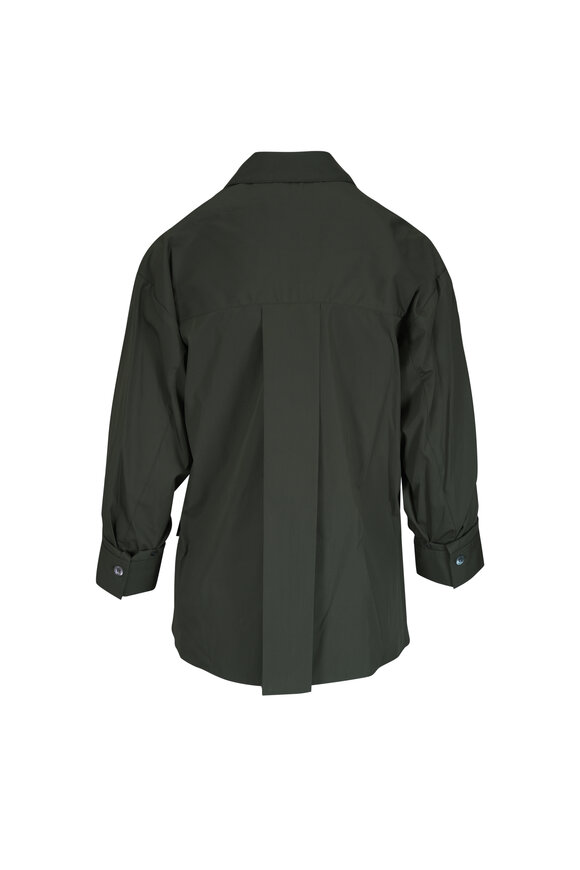 TWP Newest Earl Rosin Green Cotton Blouse - view 2