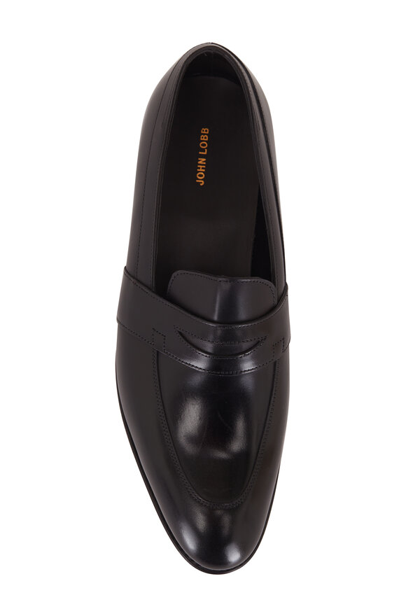 John Lobb - Adley Black Leather Dress Shoe