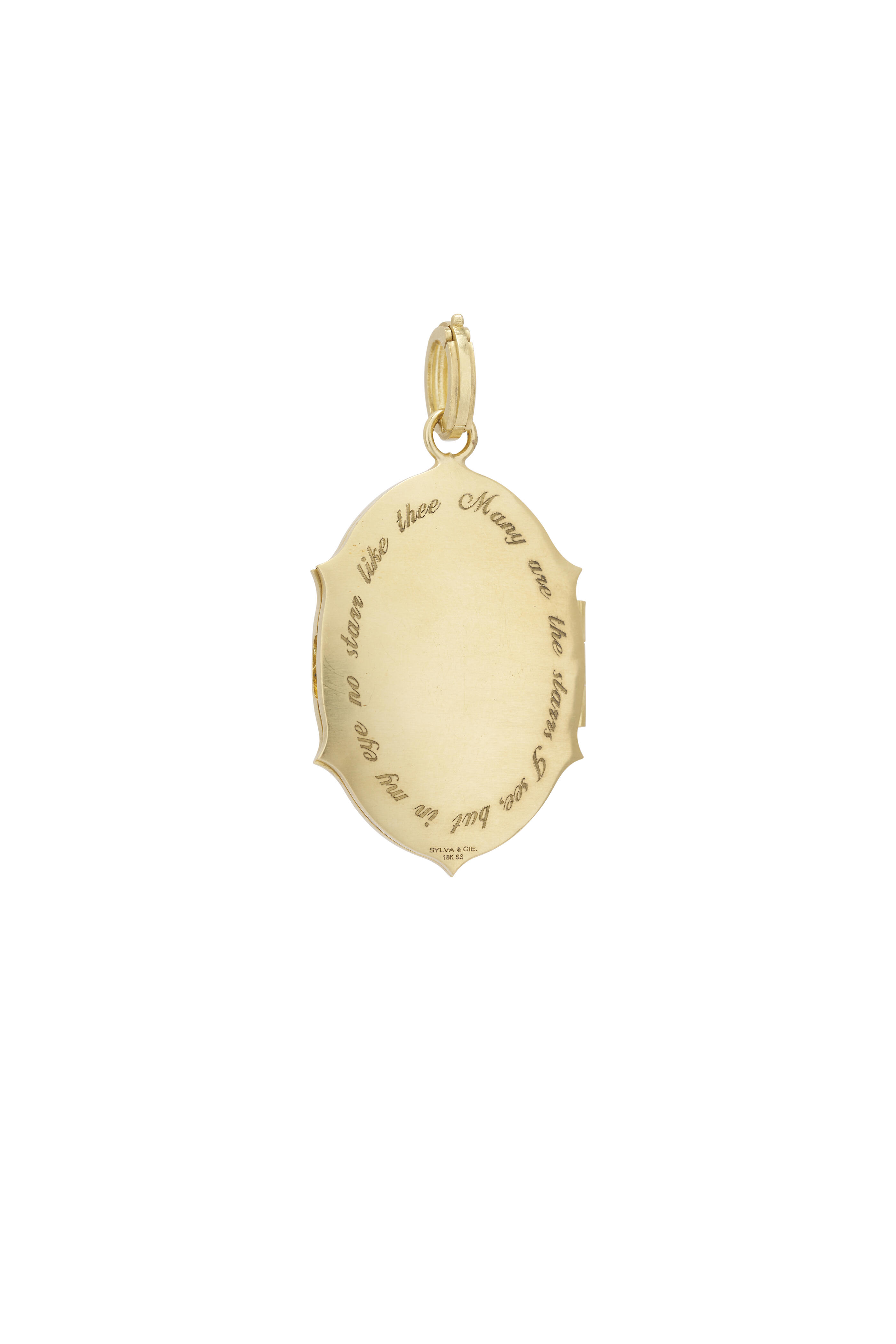 Sylva & Cie - 18k Yellow Gold Silver Large Locket