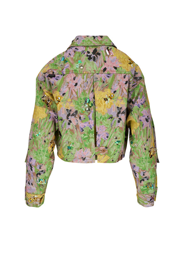 3.1 Phillip Lim - Flowerworks Printed Twill Cropped Jacket 