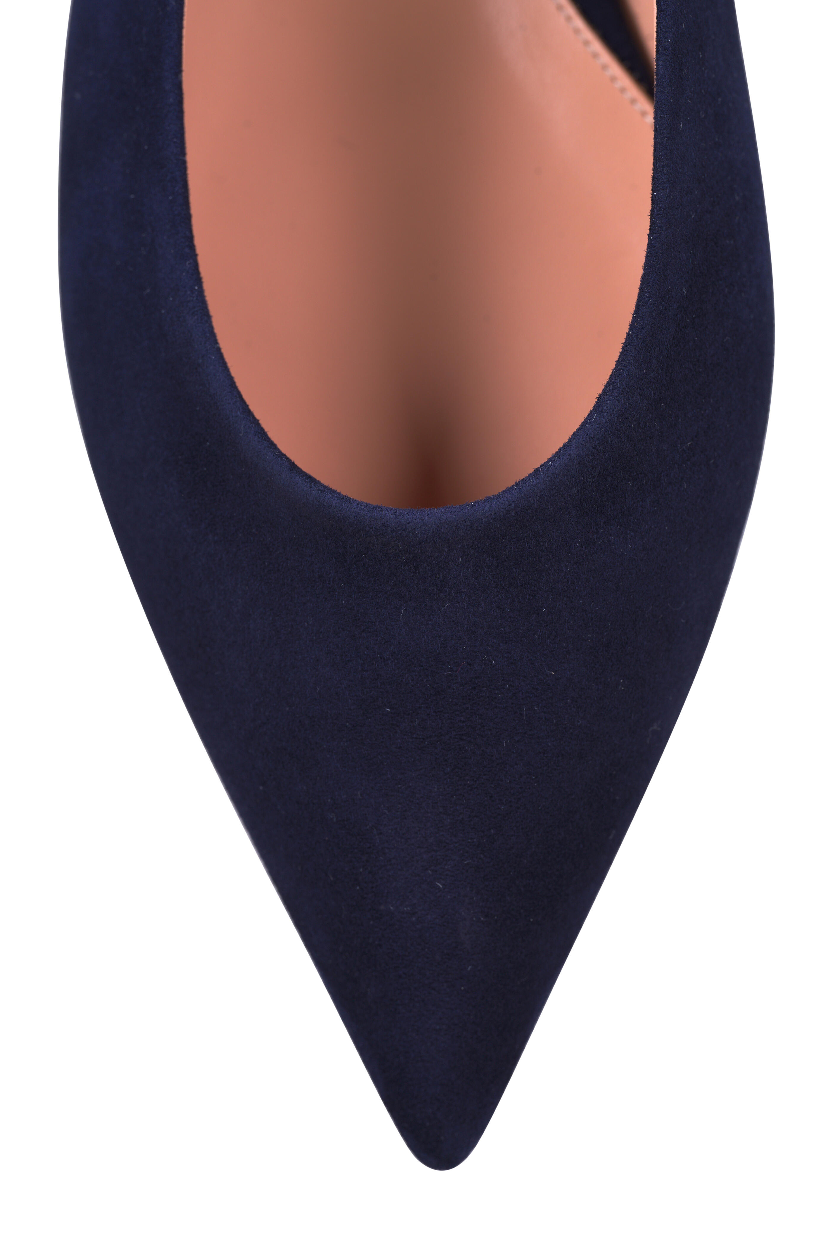 Gianvito Rossi - Robbie Navy Suede Slingback | Mitchell Stores