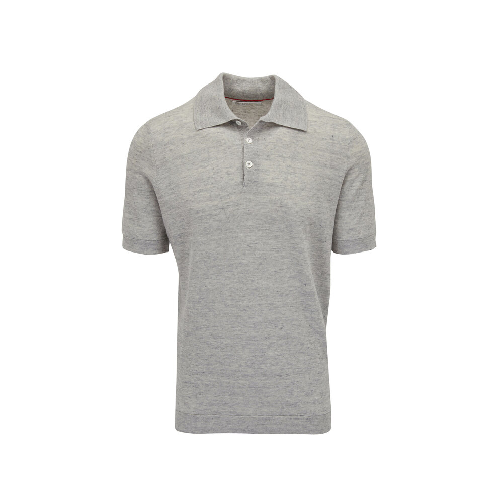 Tシャツ・カットソー BRUNELLO CUCINELLI SS25 POLO (M2L00315 C2361) Brunello Cucinelli - Navy Jersey Regular Fit Polo