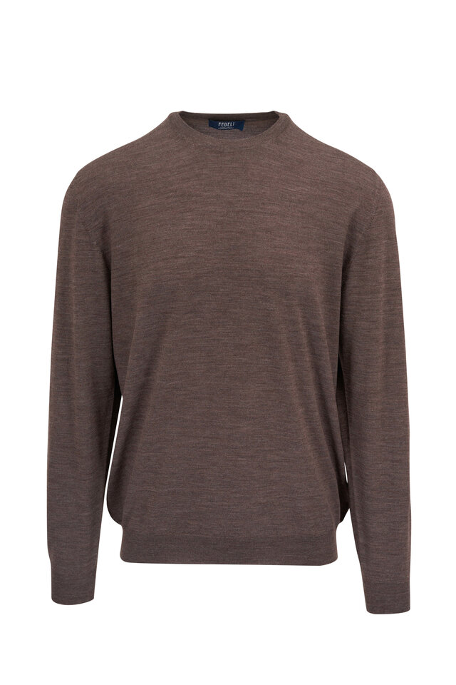 Wool Mouliné Funnel Neck Sweater, All Clothing Sale